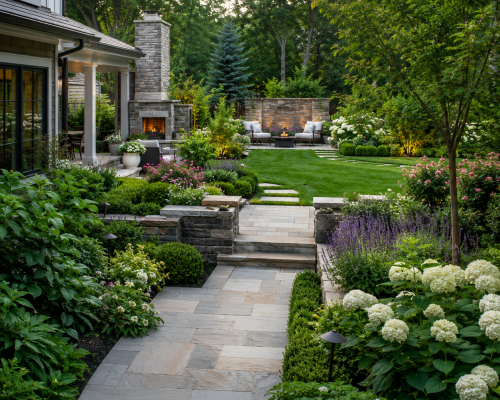 Garden design and landscaping
